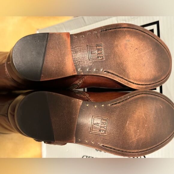 Frye Melissa harness inside zip tall  boot size 5,5 new - Picture 6 of 11